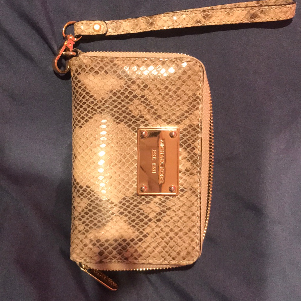 Michael Kors Python Wristlet